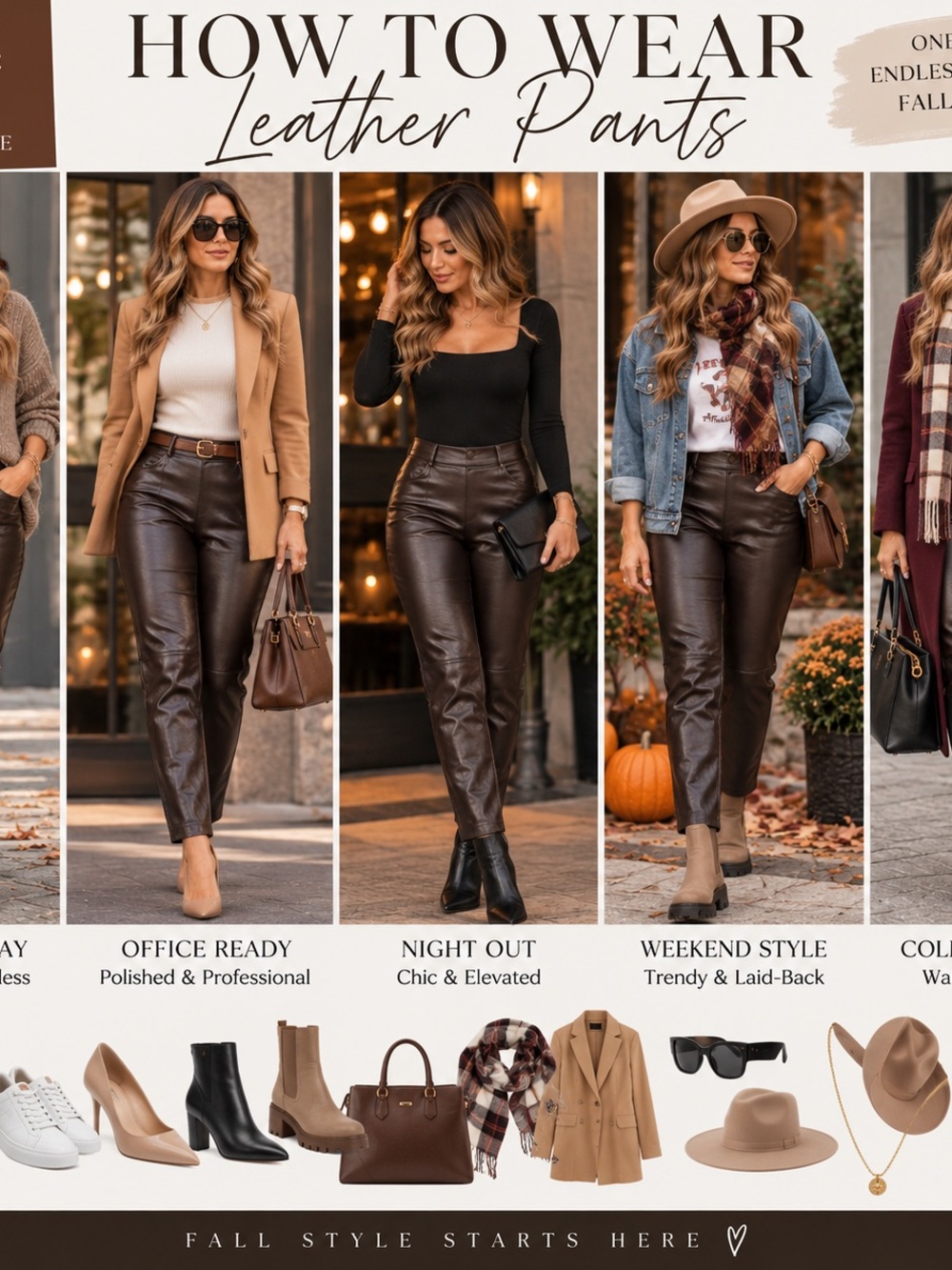 Compagnia Italiana Brown Leather Pants IT 38 US 2 | Quiet Luxury Fall - Picture 2 of 7